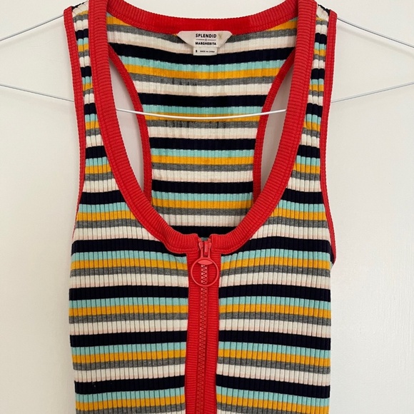 Splendid x Margherita Banda Striped Rib-Knit Maxi Dress | Size Small - Picture 1 of 7